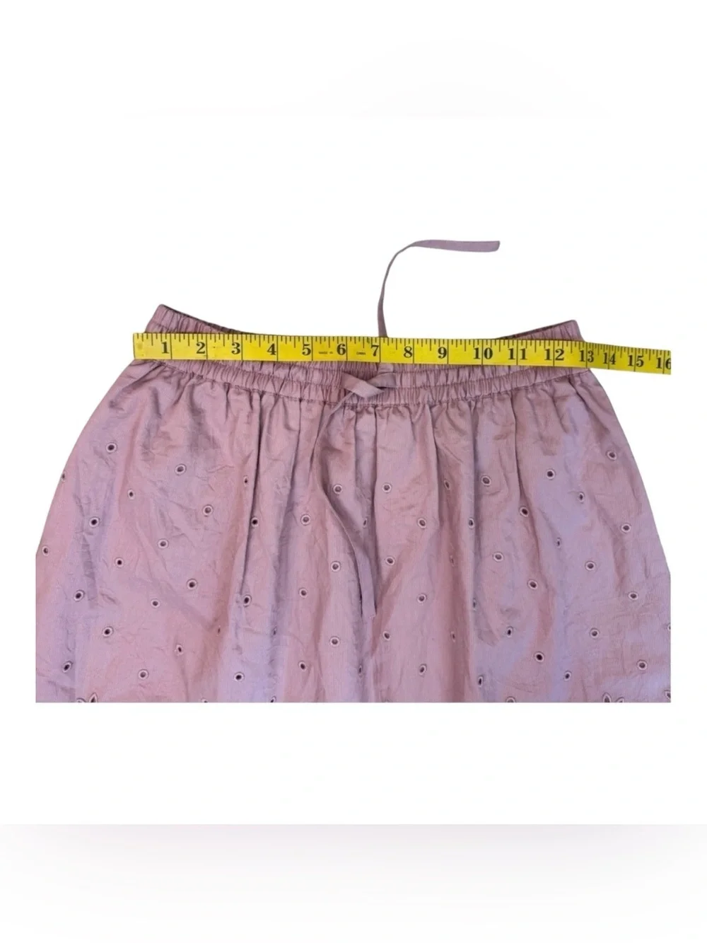 COACH Broderie Anglaise Mini Skirt In Organic Cotton Size 0